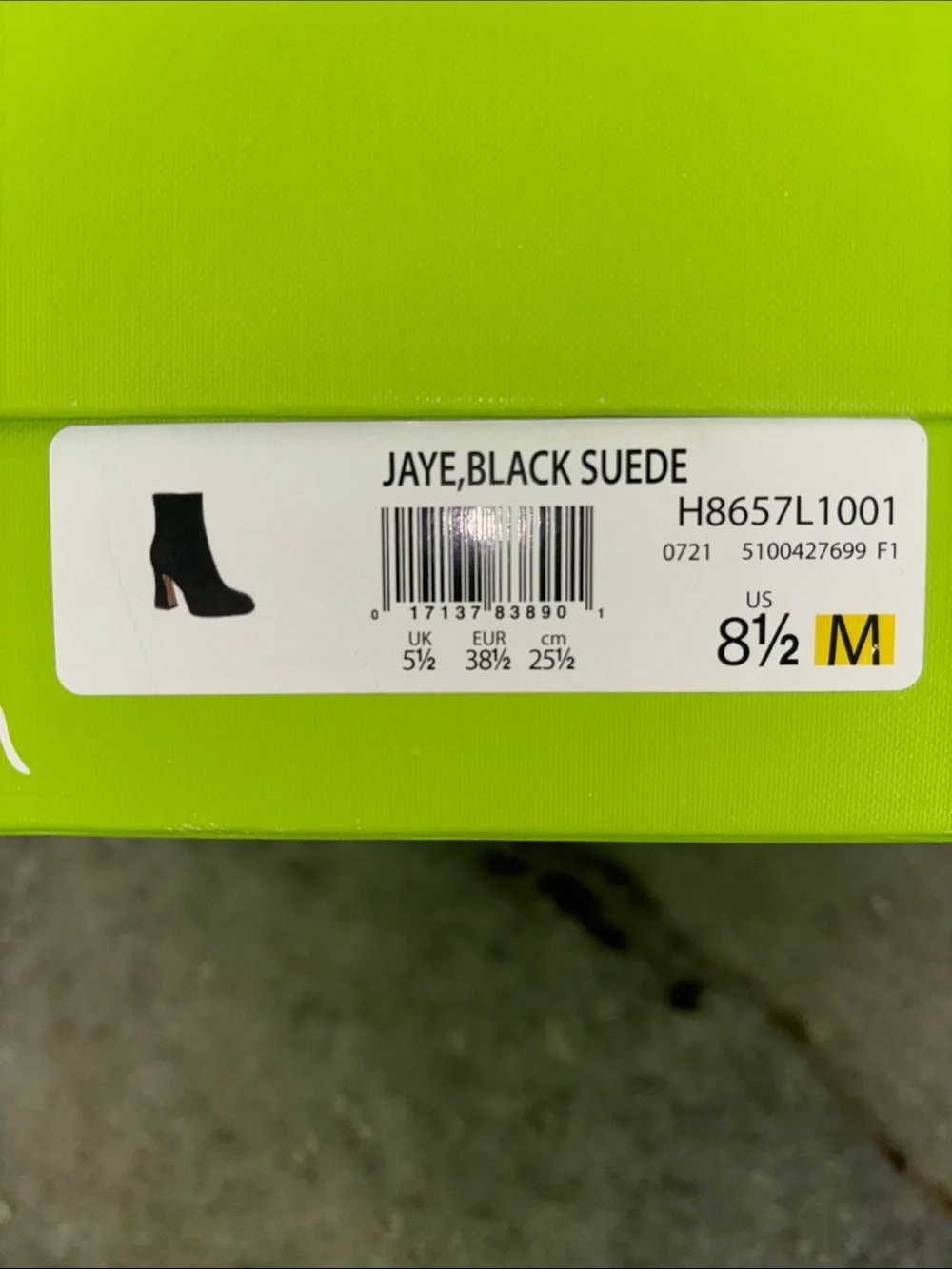 Sam Edelman Jaye Black Suede Booties, 8.5